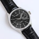 Rolex Cellini Replica with Black Dial Stainless Steel 3165 Automatic Movement 39MM Watch